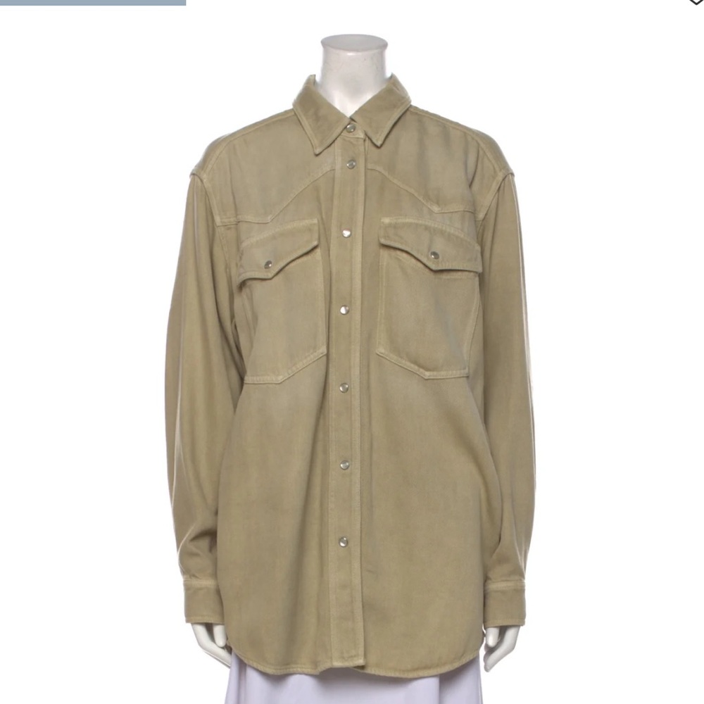 Étoile Isabel Marant Tan Button-Up Shirt